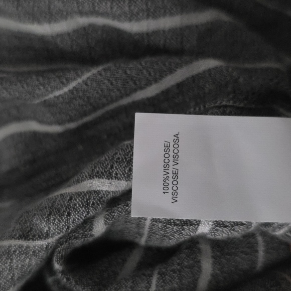 Lucky Brand Striped Gray Button-Up Women's Top Size XS - Picture 6 of 6